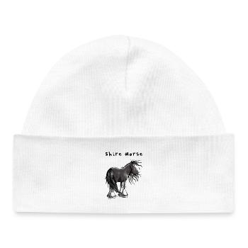 Sweet Shire Horse - Baby Organic Beanie - white - Front