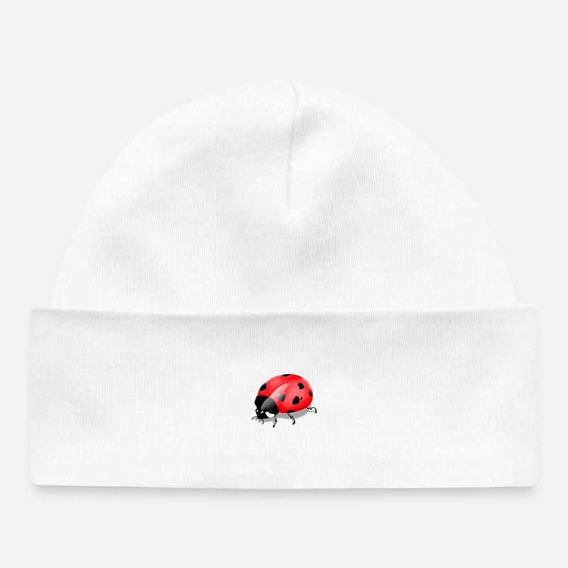 Imprimé insecte - Bonnet bébé bio - blanc