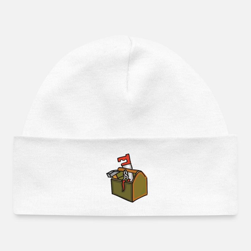 boîte à outils - Bonnet bébé bio - blanc