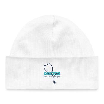 Je suis docteur - Bonnet bébé bio - blanc - Devant