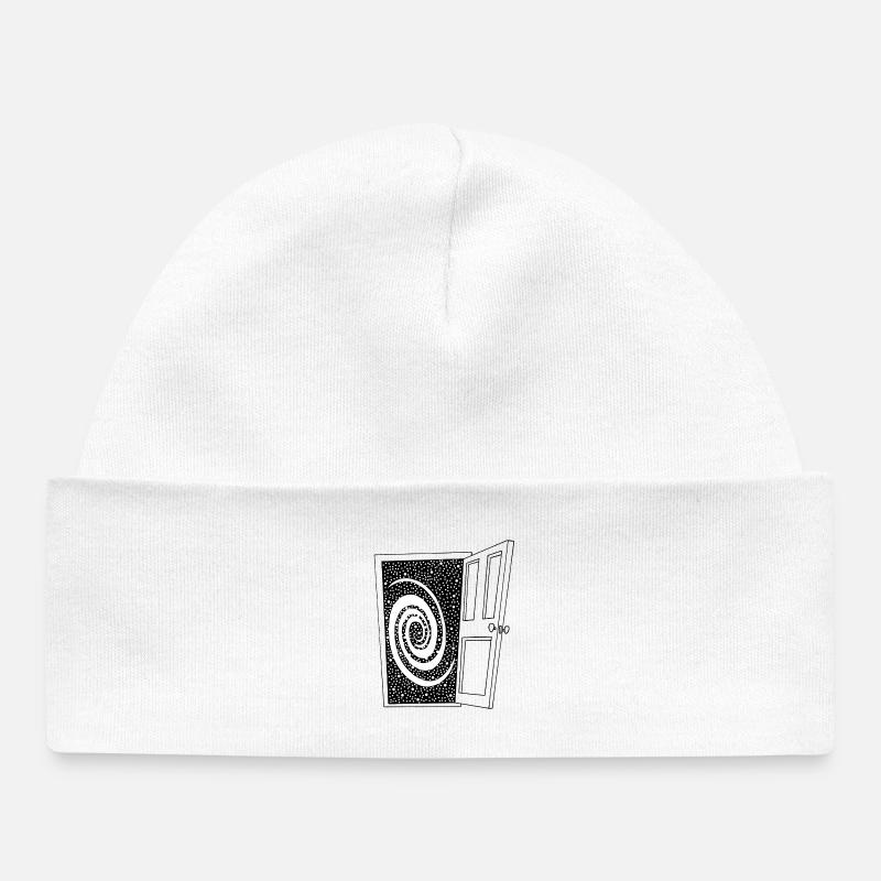Porte ouverte sur l'univers - Bonnet bébé bio - blanc