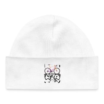 Cyclisme, aventure et liberté : le vélo de gravier - Bonnet bébé bio - blanc - Devant