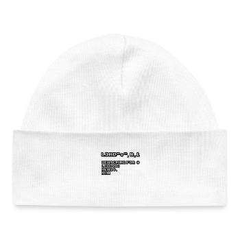 Retro Computing and 8-Bit Nostalgia - Baby Organic Beanie - white - Front