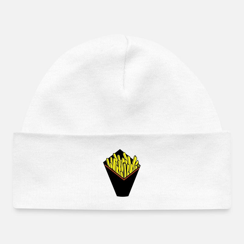 CORNET DE FRITE - Bonnet bébé bio - blanc