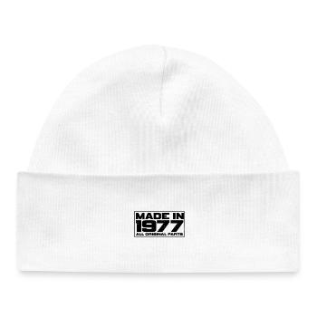 1977 - Baby Organic Beanie - white - Front