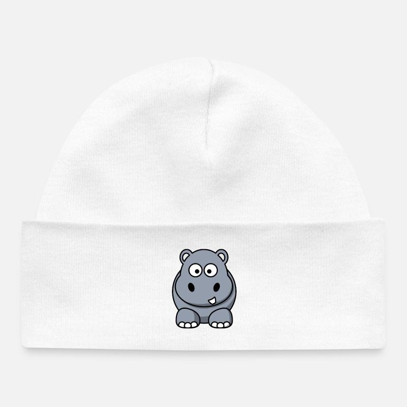 Hippo - Bonnet bébé bio - blanc