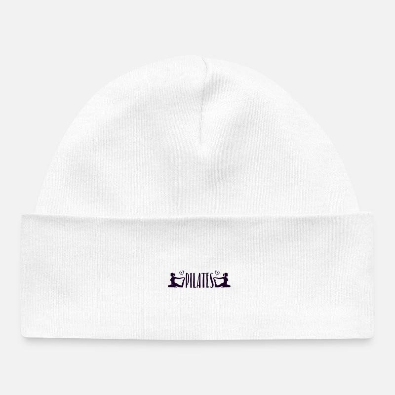 Pilates - Bonnet bébé bio - blanc