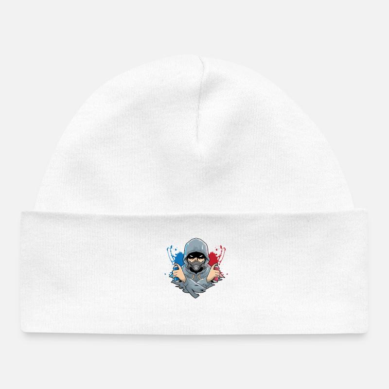Pulvérisateur Graffiti - Bonnet bébé bio - blanc