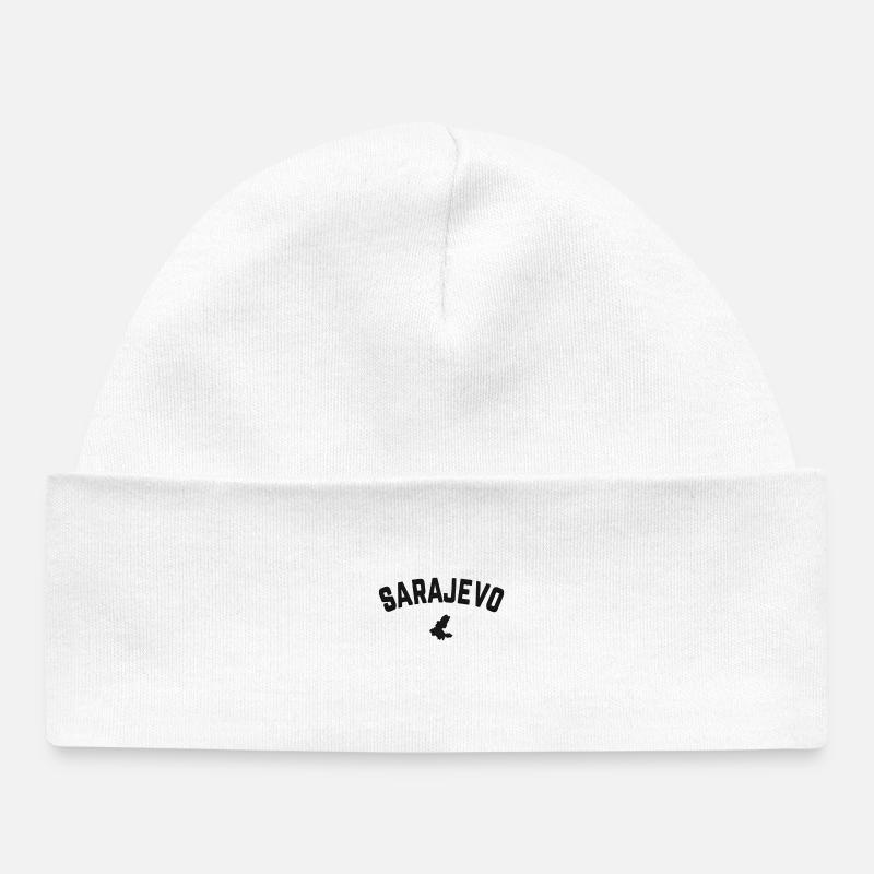 Sarajevo Bosnie - Bonnet bébé bio - blanc