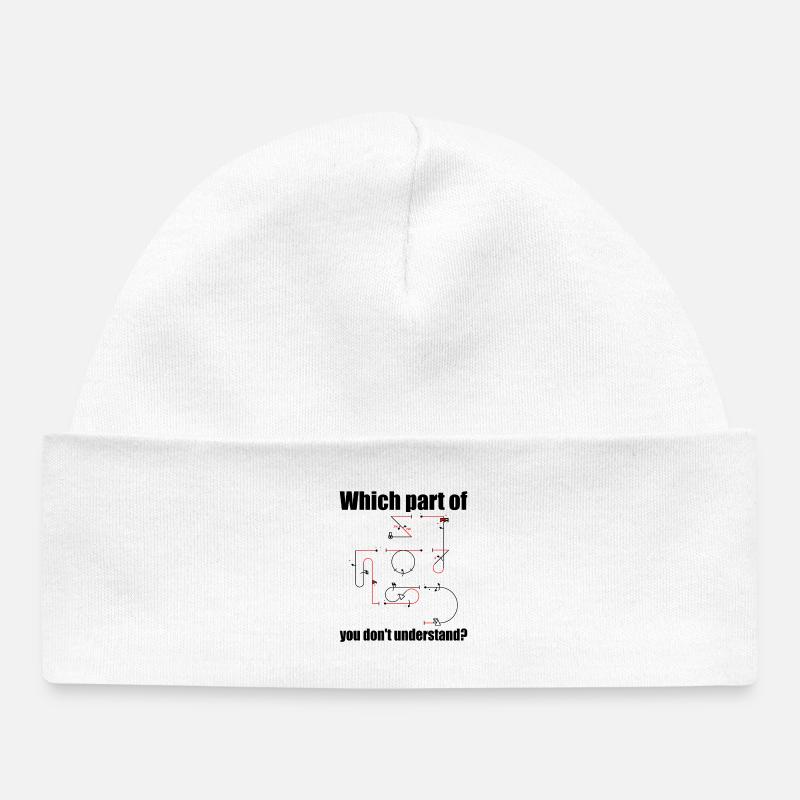 Aresti Symbole Voltige Pilote Volant Figures - Bonnet bébé bio - blanc