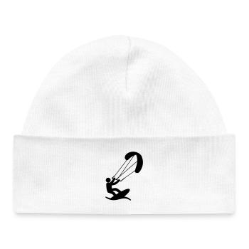 Kitesurfer Kite Surfer Wave Water Wind - Baby Organic Beanie - white - Front
