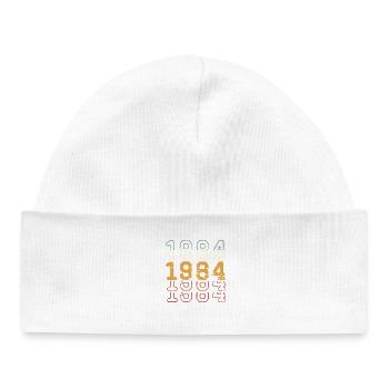 1984 - Baby Organic Beanie - white - Front