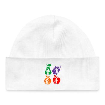 Gesunde Frucht gesunde Sportdiät - Baby Organic Mütze - Weiß - Vorne