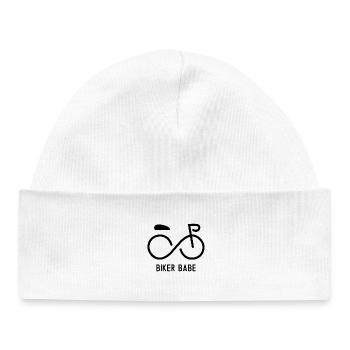 Biker Babe - Baby Organic Mütze - Weiß - Vorne