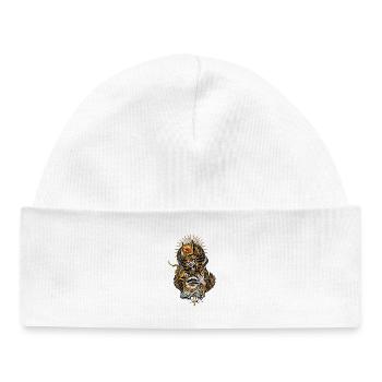 Masque Anubis avec l’œil qui voit tout - Bonnet bébé bio - blanc - Devant