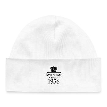 Born in 1936 - Fantastic since 1936 - Baby Organic Beanie - white - Front