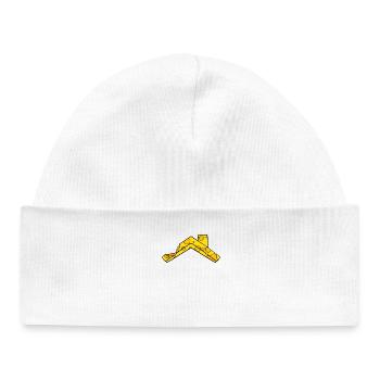 Cheese Roof - Baby Organic Beanie - white - Front