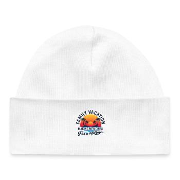 Vacances en famille Faire des souvenirs ensemble - Bonnet bébé bio - blanc - Devant