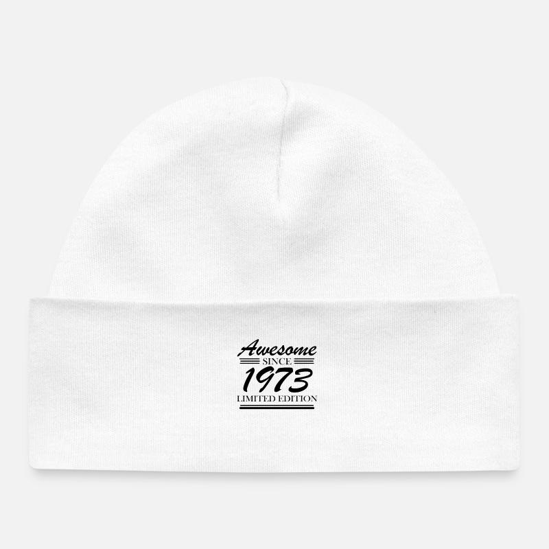 1973 - Né en 1973 - Bonnet bébé bio - blanc