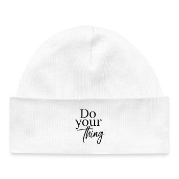 Do your thing - Baby Organic Mütze - Weiß - Vorne
