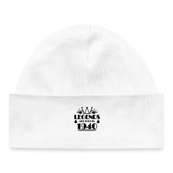 1940 - Born 1940 - Baby Organic Beanie - white - Front