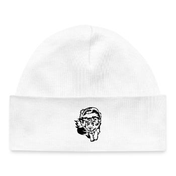 Australian Shepherd - Baby Organic Beanie - white - Front