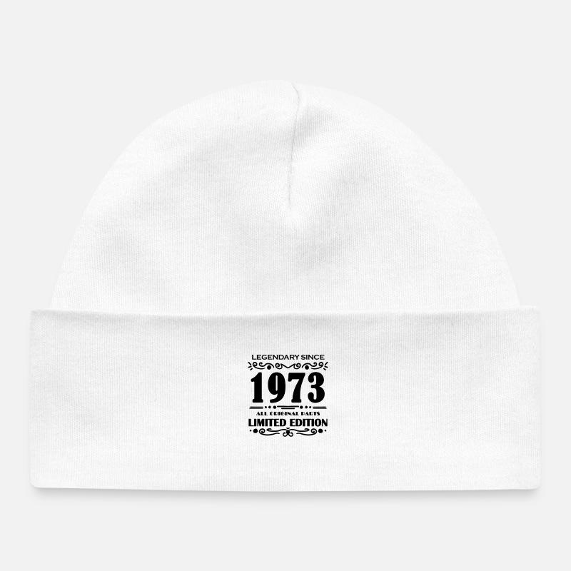 Né en 1973 - Bonnet bébé bio - blanc
