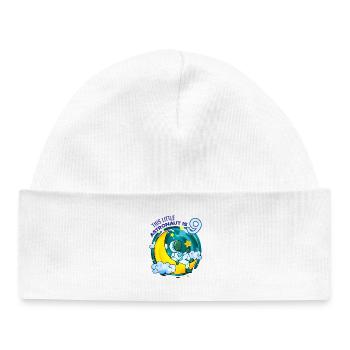 9 Years Birthday Boy Gift - Baby Organic Beanie - white - Front