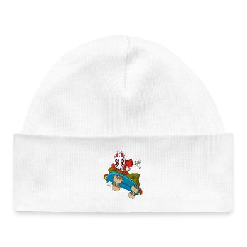 Fox Kitsune Skateboarding - Baby Organic Mütze - Weiß - Vorne