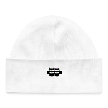 Motif de sushi - Bonnet bébé bio - blanc - Devant