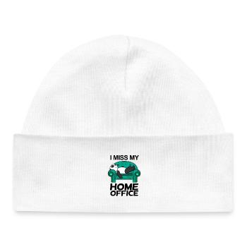 Home Office Miss Humor Funny - Baby Organic Beanie - white - Front