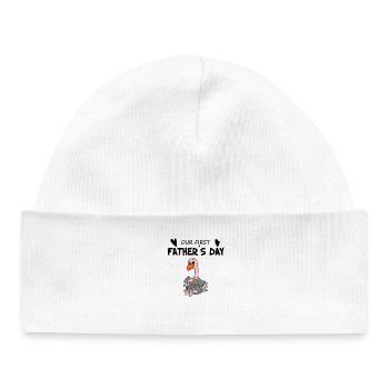 Father’s Day - Baby Organic Beanie - white - Front