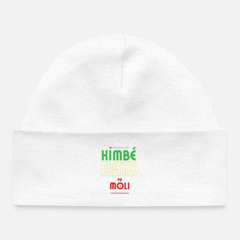 kimbe raid pa moli - Bonnet bébé bio - blanc