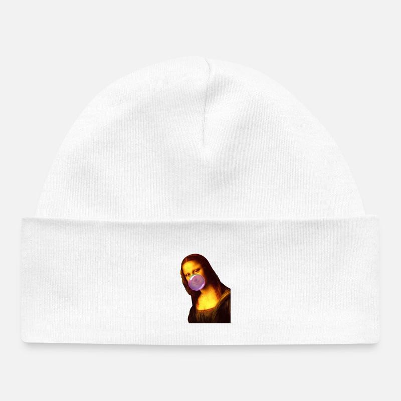 Mona Lisa Gomme à mâcher Bulle - Bonnet bébé bio - blanc