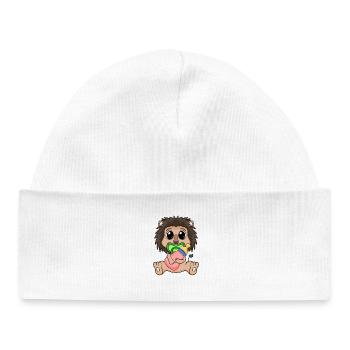 Bébé Lion Animal - Bonnet bébé bio - blanc - Devant