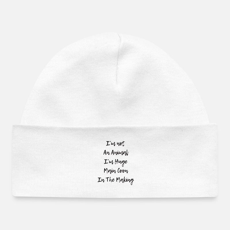 I'm not an animal - Lemon style - Bonnet bébé bio - blanc