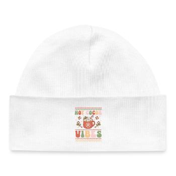 Hässlicher Weihnachtspullover - Baby Organic Mütze - Weiß - Vorne
