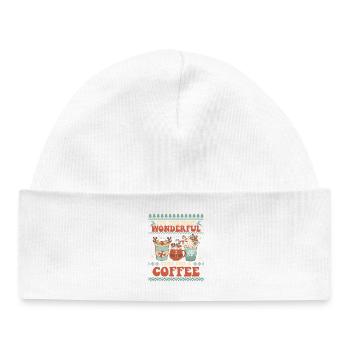Hässlicher Weihnachtspullover - Baby Organic Mütze - Weiß - Vorne