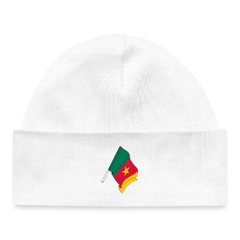 Flagge Kamerun - Baby Organic Mütze - Weiß - Vorne