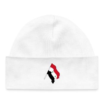 Flag Syria - Baby Organic Beanie - white - Front