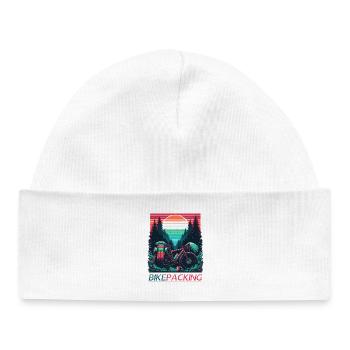 Sunset Bikepacking Forest - Baby Organic Beanie - white - Front