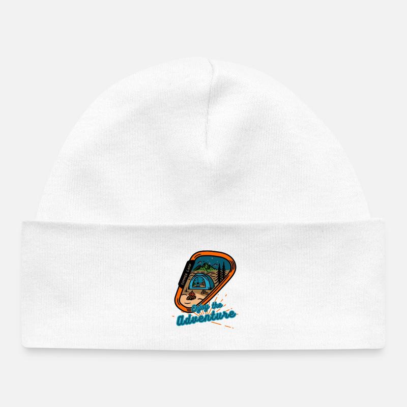 Aventure de camp d’été : Profitez - Bonnet bébé bio - blanc