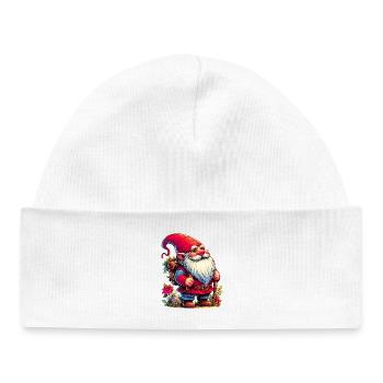Gnome Goblin Elf - Baby Organic Beanie - white - Front