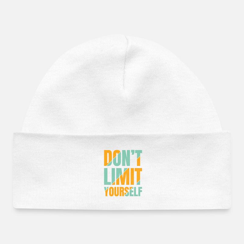 Ne vous limitez pas - Bonnet bébé bio - blanc