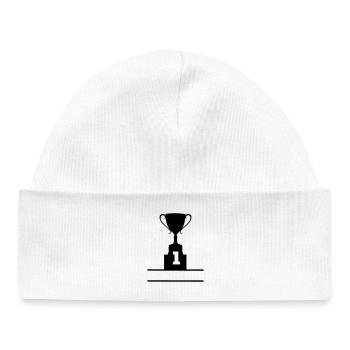 Coupe numéro 1 - Bonnet bébé bio - blanc - Devant
