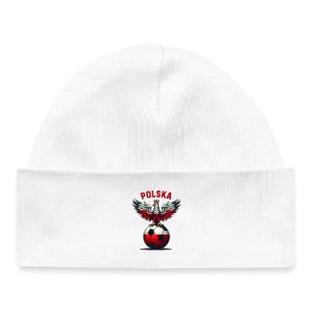 Polish football - Baby Organic Beanie - white - Front