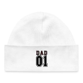 DAD - Baby Organic Beanie - white - Front