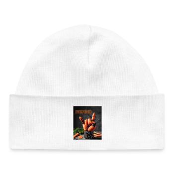 Végétalien lourd - Bonnet bébé bio - blanc - Devant
