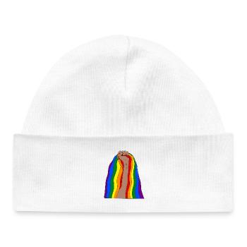 Raise your fist and be proud - Baby Organic Beanie - white - Front