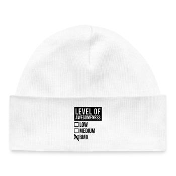 Le BMX - Bonnet bébé bio - blanc - Devant